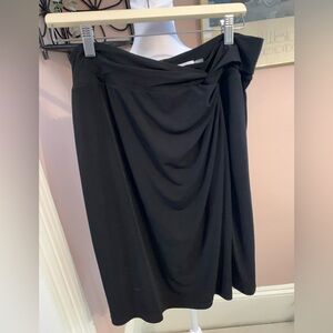 Calvin Klein Large Black Pencil Skirt lined boss babe office siren